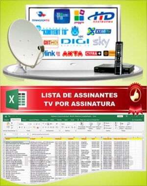 Lista de Emails Assinantes TV Por Assinatura