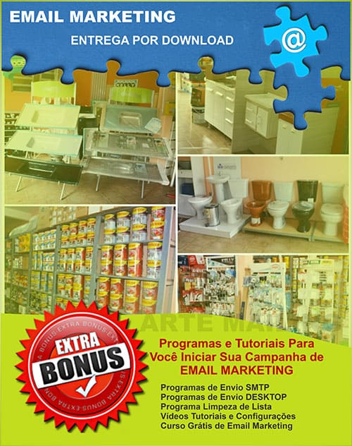 Lista de Emails Lojas de Material de Construção