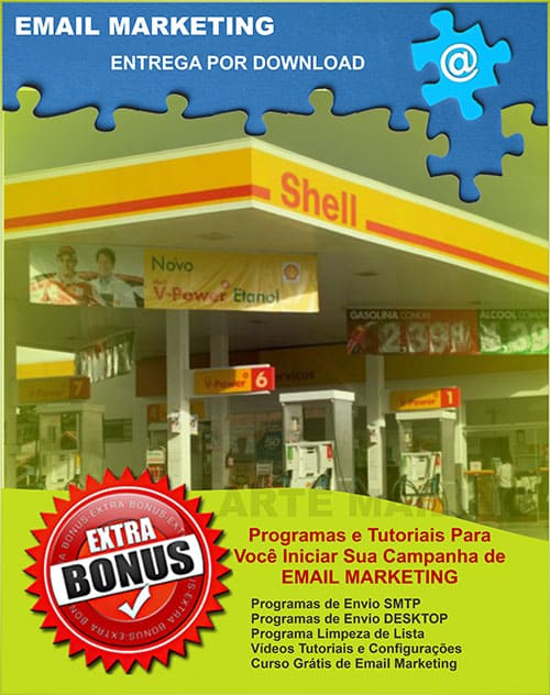 Lista de Emails Postos de Gasolina