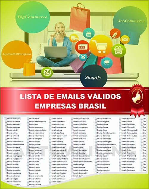 Lista de Emails Válidos Empresas Brasil