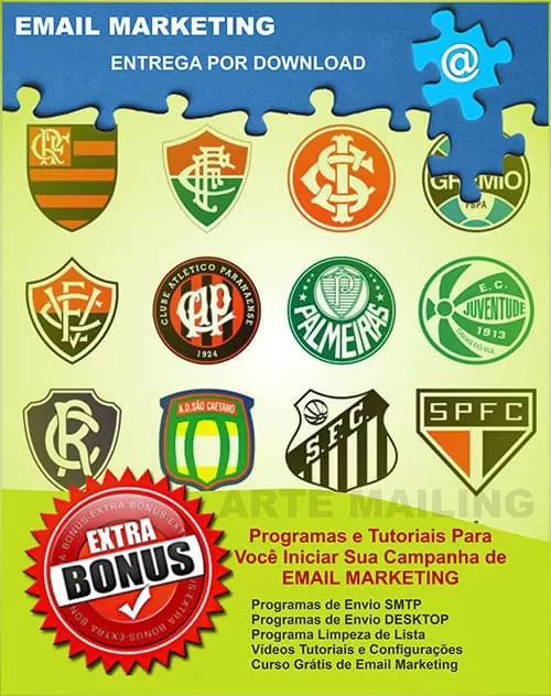 Lista de Emails Clubes Esportivos