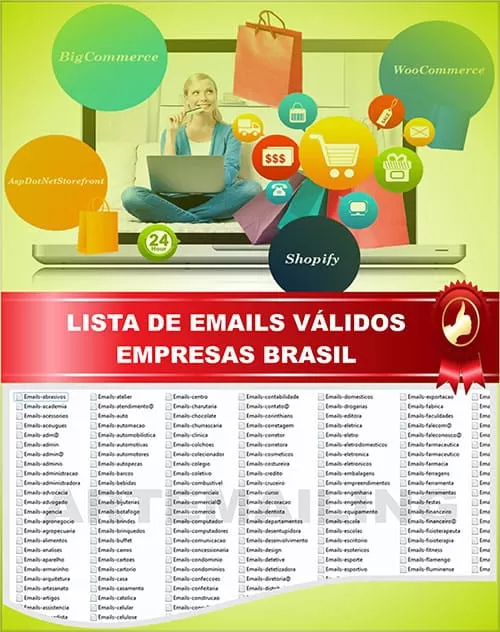 Lista de Emails Válidos Empresas Brasil