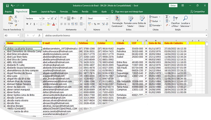 Mailing Pequenas Empresas Sebrae